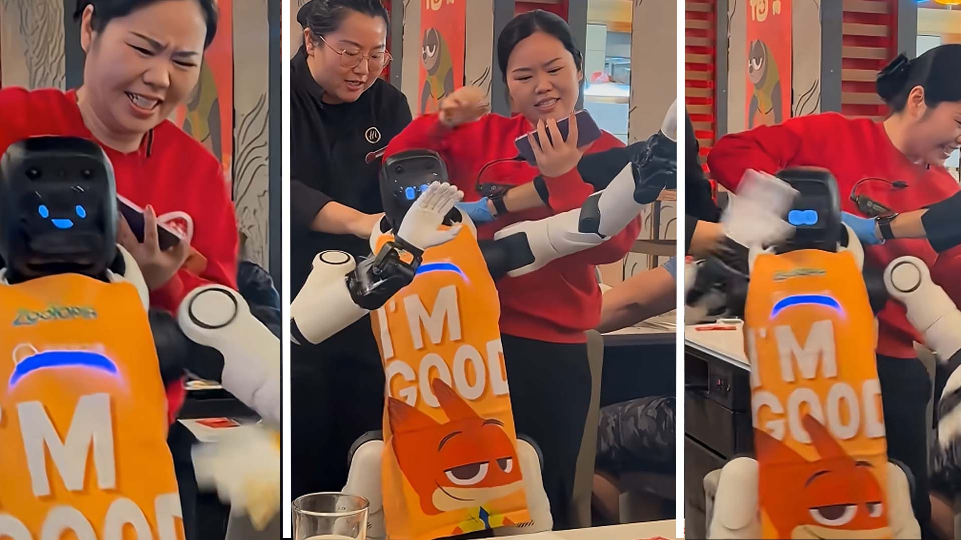 dancing-robot-refuses-to-stop-causing-chaos-at-family-restaurant